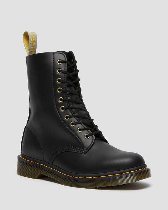 Botas Veganas Dr. Martens 1490 High Boots Mujer Negros MX-63704